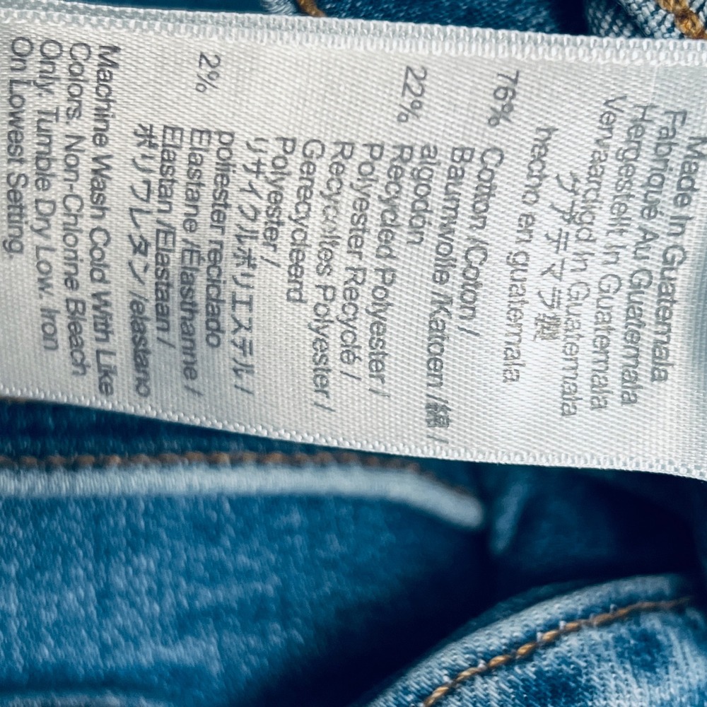 Madewell Roadtripper Stovepipe High Rise Straight Leg Blue Jeans Size 28 - Picture 5 of 8